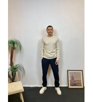 Süperlife Erkek Bisiklet Yaka Slim Fit İnce Sweatshirt SPR 20K17