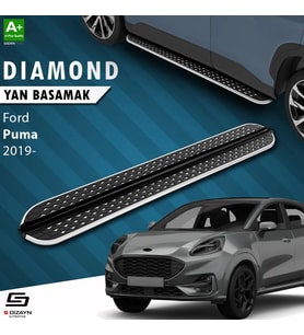 S-Dizayn Ford Puma Diamond Krom Yan Basamak 173 Cm 2019 Üzeri