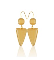 Kadir Jewellery 22 Ayar Altın Kaplama Kadın Sallantılı Küpe -El İşçiliği Ve Hipoalerjenik Küpe