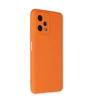 Xiaomi Redmi Note 12 5g Kılıf Nano İçi Kadife Silikon - Turuncu