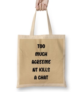 Sarcasm Funny Comment Quotes Gift - Sarcastic Women And Men Humorous Saying Bez Çanta Uzun Saplı