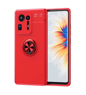 Xiaomi Mi Mix 4 Kılıf Yüzüklü Magnetli Ravel Case (Kırmızı)