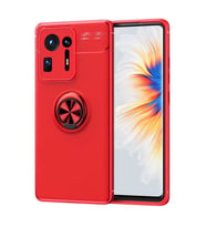 Xiaomi Mi Mix 4 Kılıf Yüzüklü Magnetli Ravel Case (Kırmızı)