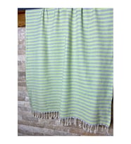 Organik Pamuk Yeşil 90x190 Peştemal Plaj Hamam
