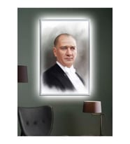 Led Işıklı Gazi Mustafa Kemal Atatürk Tablo