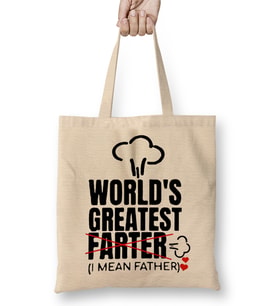 Worlds Greatest Farter 01 Bez Çanta Uzun Saplı