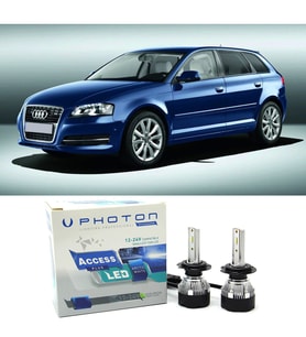 Audi A3 8P Led Xenon Uzun Far Ampulü H7 Access Yeni Seri Beyaz 2008 - 2012