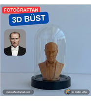 Fanuslu Mustafa Kemal Atatürk Büst Figürü (8cm)
