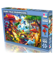 KS Games 100 Parçalık Fairy Tale Mushrooms Çocuk Puzzle - Kız Çocuk - 6 Yaş Üzeri - 31502