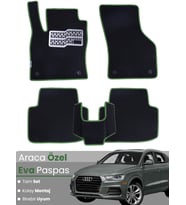 AUDİ Q3 (2011-2018) Uyumlu EVA Paspas Tam Set–Araca Özel,Su Geçirmez,Hızlı ve Kolay Montaj