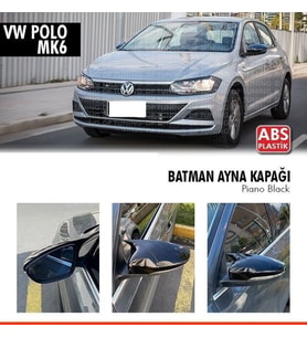 Volkswagen Polo Mk6 2017 Sonrası Batman Yarasa Ayna Kapağı (Parlak Siyah)