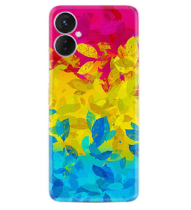 Tecno Spark 9T Kılıf Silikon Desen Özel Seri Yapraklar 1634