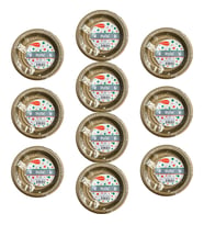 My-Ebi Altın Renkli Parti Davet Plastik Tabak - 17 Cm. - 25 Adetlik 10 Paket