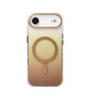 Apple iPhone 17 Air Kılıf Transparan Renk Geçişli M-safe Şarj Özellikli Toros Ka (Gold)