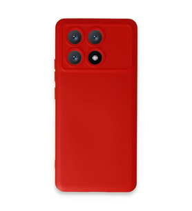 Xiaomi Poco X6 Pro Kılıf Nano İçi Kadife Silikon - Kırmızı