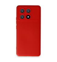 Xiaomi Poco X6 Pro Kılıf Nano İçi Kadife Silikon - Kırmızı