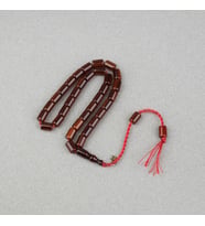 Omari Sıkma Kehribar Yumuşak Kesme Kesim Sistemli 7x10mm Tesbih