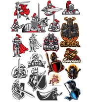 Şövalye Sticker Set 3 16 Parça Telefon, Tablet, Defter, Laptop Sticker