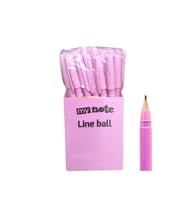 Mynote Line Ball 50'li PP Kutu Pastel Mor