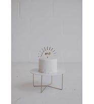 Ahşap One Yazılı  Pasta Süsü - Cake Topper