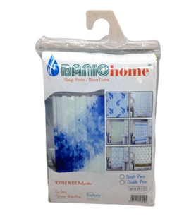 POLYESTER ÇİFT KANAT SU İTİCİ BANYO PERDESİ 90X200CM (5343)