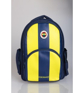 YENİ SEZON LİSANSLI FENERBAHÇE ÇUBUKLU OKUL ÇANTASI "DEKOMUS CEP DEFTERİ HEDİYELİ"