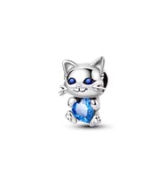 Fubena Mavi Taşlı Kedi Charm