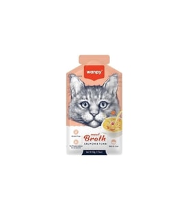 Wanpy Kediler için Somon ve Ton Balığı Eti Çorbası 50g