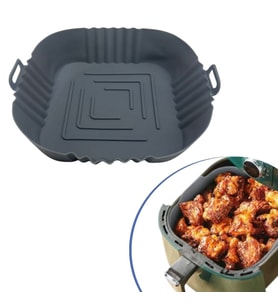 Roichil® Renkli Isıya Dayanıklı Yıkanılabilir Silikon Fırın Airfryer Kare Model Pişirme Matı 20 cm