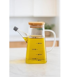 Bambum Rafa - Bambu Kapaklı Yağdanlık 550ml