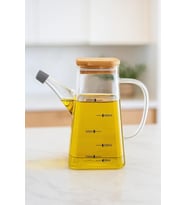 Bambum Rafa - Bambu Kapaklı Yağdanlık 550ml