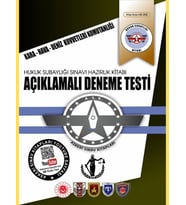 Hukuk Subaylığı Açıklamalı 5 Deneme Testleri