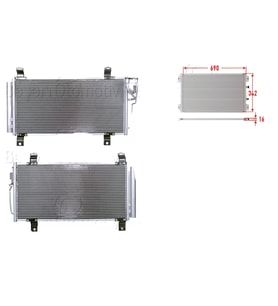 Klima Radyatörü 690x342x16 - GSYD-61-48ZC Wisco - Mazda6 07 Ve Sonrası Uyumlu