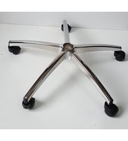 Makam Sandalyesi Krom Yıldız Ayak Çap 70 cm Tekerlekli 150 kg
