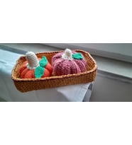 Amigurumi Turuncu Mor Balkabağı Aksesuar