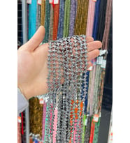 Hematit Taşı Amorf Kesim Parlak Füme 8x8mm Doğal Taş Dizi
