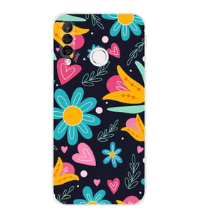 PrintiFy Huawei P30 Lite ile Uyumlu Retro Color 1  Kamera Korumalı Şeffaf  Kılıf