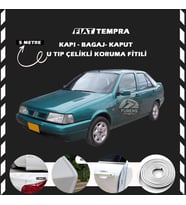 Fiat Tempra Oto Araç Kapı Koruma Fitili 5metre Parlak Beyaz Renk