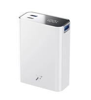 Pw501 20.000 Mah Dijital Göstergeli 2 Adet 45w Type-c Ve 22.5w Usb Çıkışlı Şarj Pd Hızlı Şarj Powerbank - Beyaz