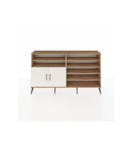 Arges Konsol 7 Raflı 2 Kapaklı 176x30x99 Çam-Aytaşı/Antrasit