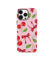 iPhone 13 Pro Vorian Çift Katmanlı Kılıf Cherry Ribbon Garden