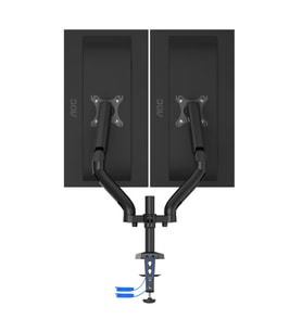 AOC AD110DX 13-32" 2x9kg VESA 75/100 Gas Spring USB 3.0 + USB-C Çift Monitör Askı Aparatı