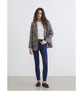 LCW Jeans İndigo Beli Kemerli Mercury Skinny Fit Kadın Jean Pantolon