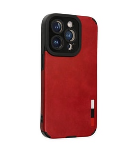 İphone 14 Pro Kılıf Loop Deri  - Kırmızı