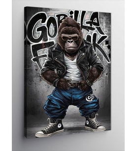Kanvas Tablo Funk Müzik Ve Goril