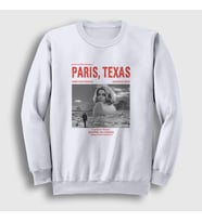 Presmono Unisex Beyaz Poster Film Paris Texas Sweatshirt 481688tt (Beyaz)