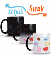 Bts BT21 Karakterleri 02 Sihirli Kupa Bardak Porselen
