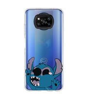 Poco X3 Pro Uyumlu Stitch Desenli Şeffaf Telefon Kılıfı