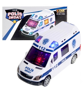 Nessiworld 112 Polis İmdat 3D Işıklı Sesli Polis Aracı