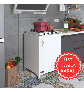 Kenzlife ocak dolabı hoşseda byz 85*60*56 hazır mutfak klasik set üstü ocak için arkalıksız (Karışık)